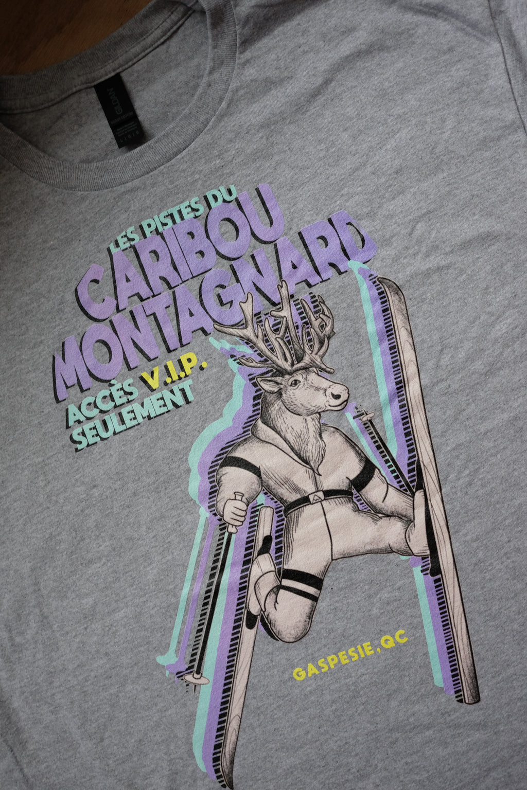 caribou montagnard 80s Tshirt